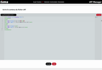 Screenshot of the project